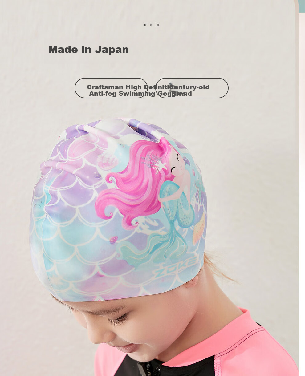 ZOKE Unicorn Kids Silicone Swim Cap Professional Waterproof Ear Protection Swimming Cap 626503232 1