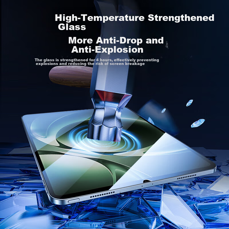 Aolang [Dust-Free Warehouse] Tempered Glass Screen Protector for Huawei MatePad Mini, 8.8-Inch HUAWEI Tablet, One-Second Adhesion, HD Full-Screen, Shatterproof, Scratch-Resistant Protective Film, Transparent 4