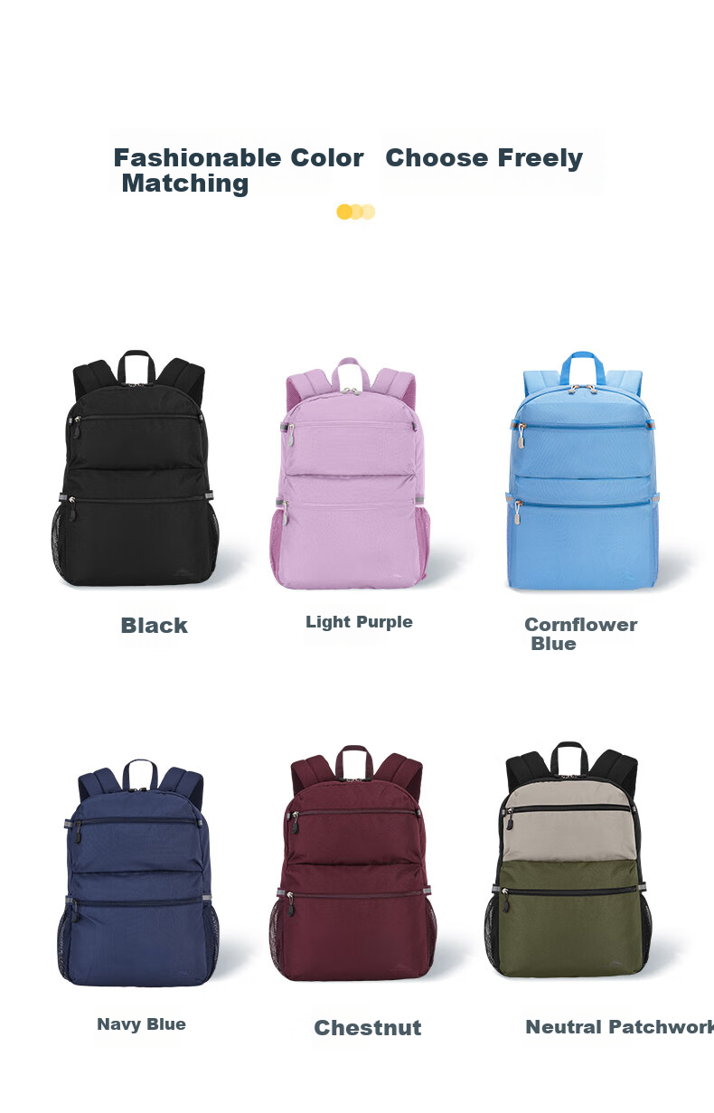 High Sierra Lightweight Outdoor Backpack for Women, Urban Casual Laptop Bag, New Xueli Brand Portable Durable Backpack, Commuter Schoolbag 8