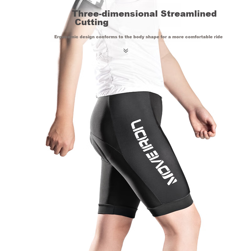 Move Iron Cycling Shorts with Foam Padded Seat for Men And Women, Mountain Bike And Road Bike Gear Accessories, Size L