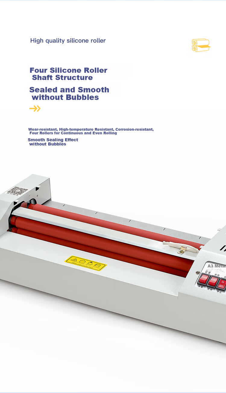 COMIX Home And Office Photo File Laminator A4/A3 Laminating Pouches Laminating Machine Packaging Machine Automatic Film Feed No-Stick Laminating Pouches One-Touch Film Removal F9066E 4
