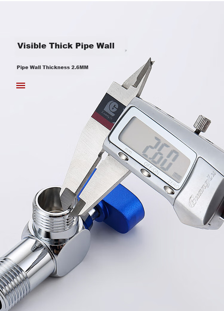 Larsd High Flow Ball Valve Set, Gas Water Heater Full-Open High Flow Angle Valve, 1/2 Inch Hot And Cold Ball Valve LD10507T 14