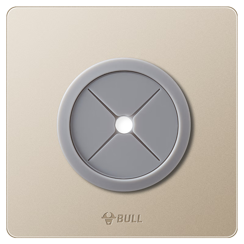 BULL Blank Panel G12 Series White Board with Wire Hole Wall Plug-In Cover Cream Style G12B104 Starry Sky Gold