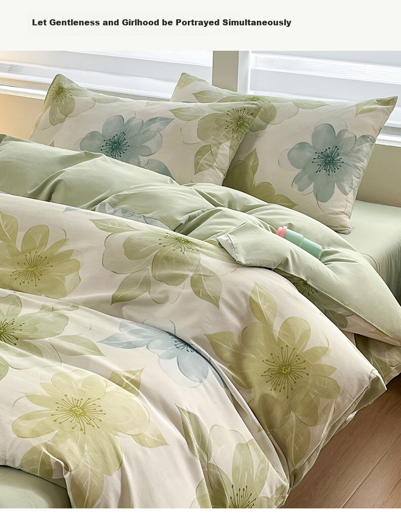 Grace Class 7A Antibacterial Pure Cotton Duvet Cover, 100% Cotton, Suitable for Students, All Seasons, Mengxia, 150*200cm 6
