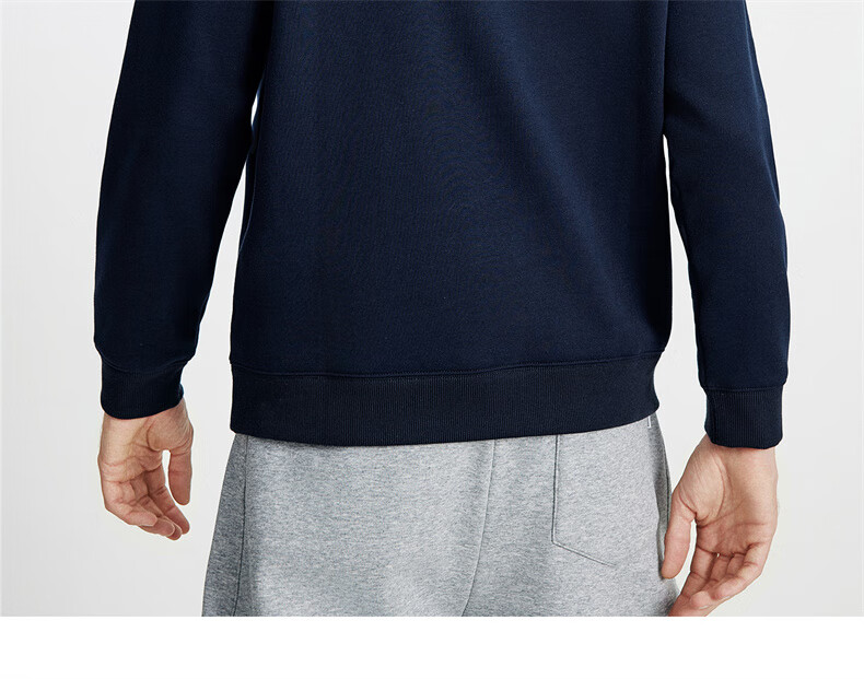 Navigare Small Sailboat Solid Basic Versatile Pullover Men's Fleece Lined Warm Sweatshirt 1135805301 12