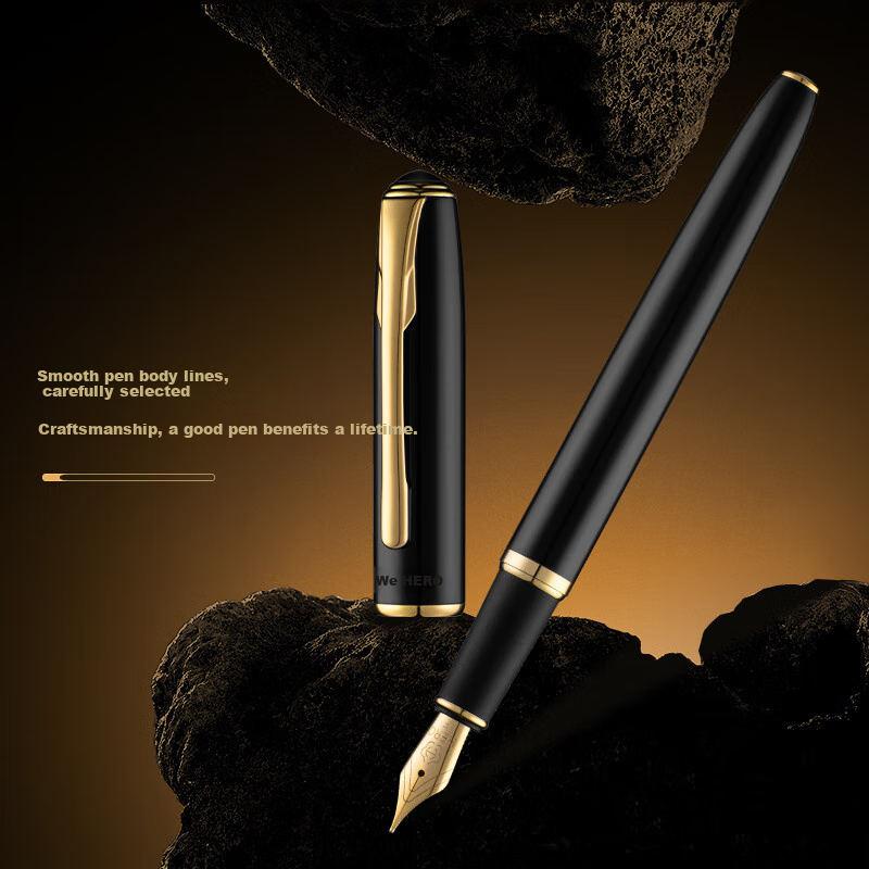 HERO [Graduation Gift] Fountain Pen Signature Pen E522 Three-Pack with Fine/Nib/drawing Tips, Upgraded Student Birthday Gift for Boys And Girls, High-End Present for Teachers