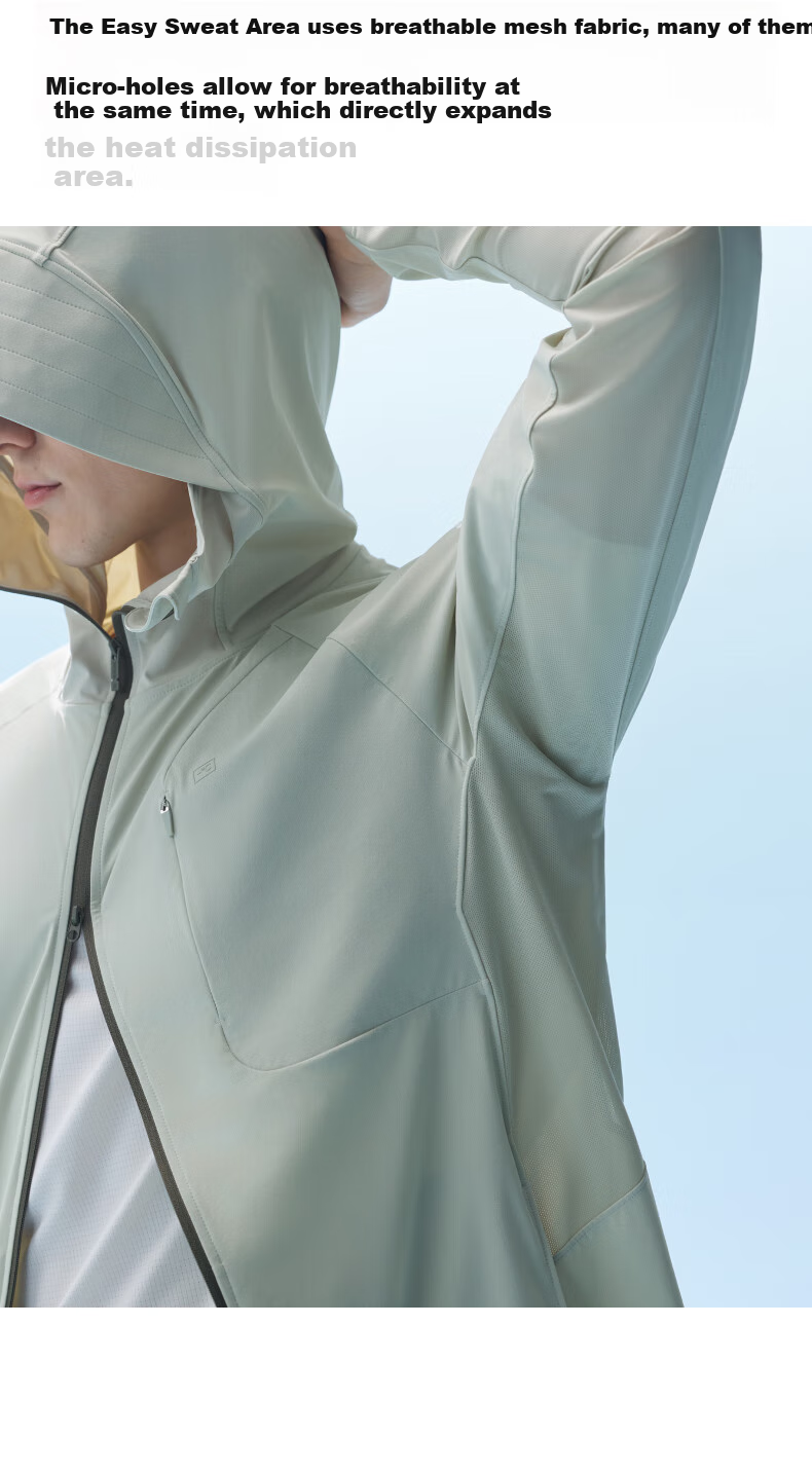 Jiao Nei Liang Pi 302UV Pro Men's Hardcore Sunscreen Jacket UV Protection Summer Ice Silk Thin Skin Jacket 11