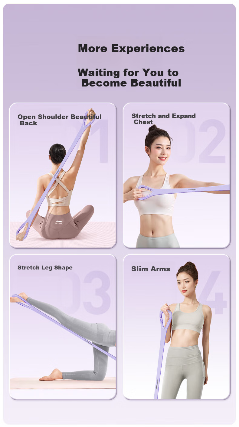Li-Ning 8-Shaped Pull-Up Rope, Back Opener, Eight-Character Elastic Band, Stretching Band for Back Strength Training, Home Exercise Equipment for Wome 12