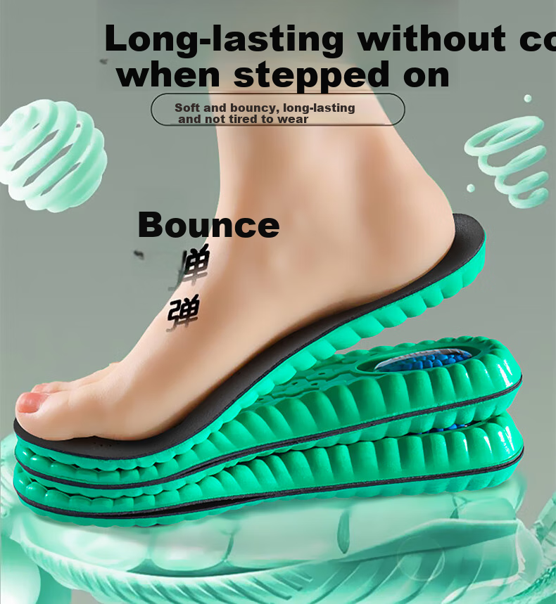 RENBEN Men's Leather Insoles, Breathable Comfortable Shock-Absorbing Long-Standing Women's 4111 Leather Insoles, Size 35-36 7