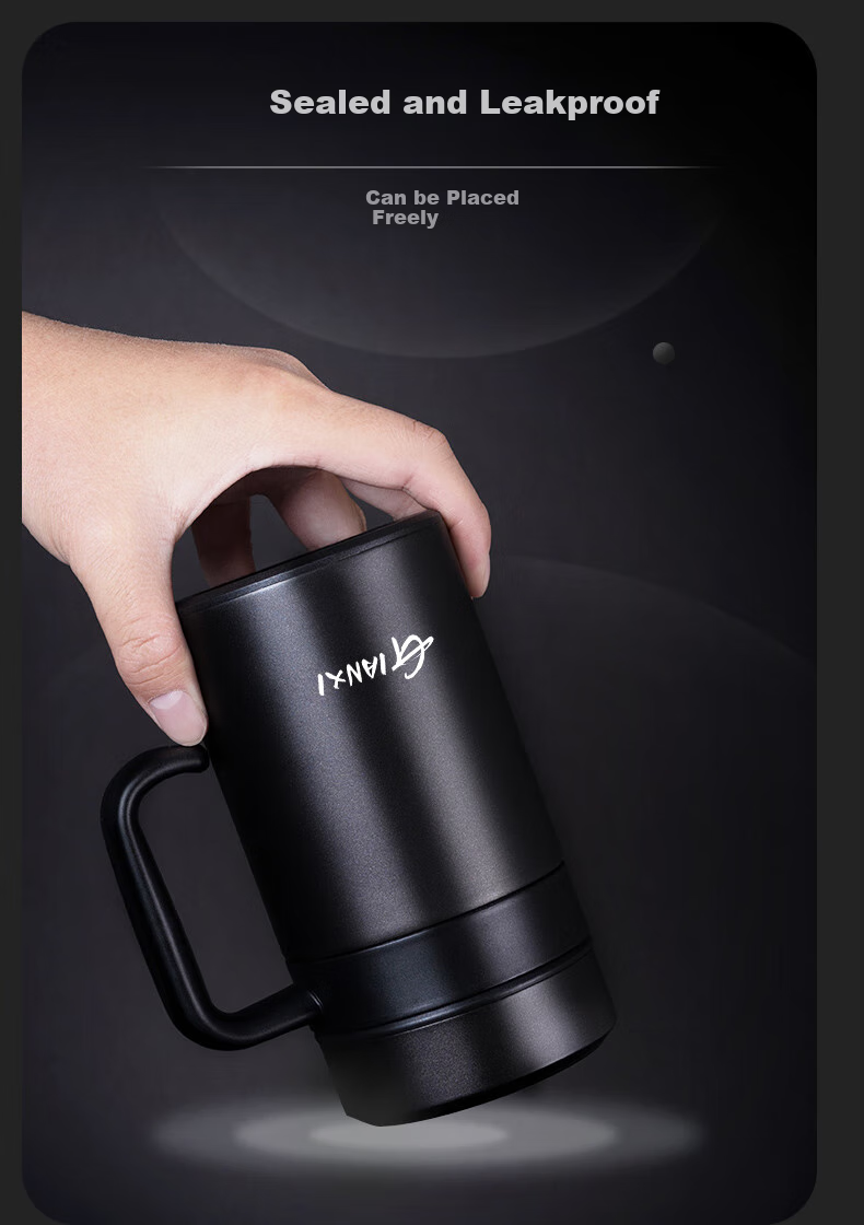 Jieanxi Insulated Mug, 316 Stainless Steel, Smart Temperature Display, Large Capacity, Office Tea Cup, Home Use, 520ml Gift 7