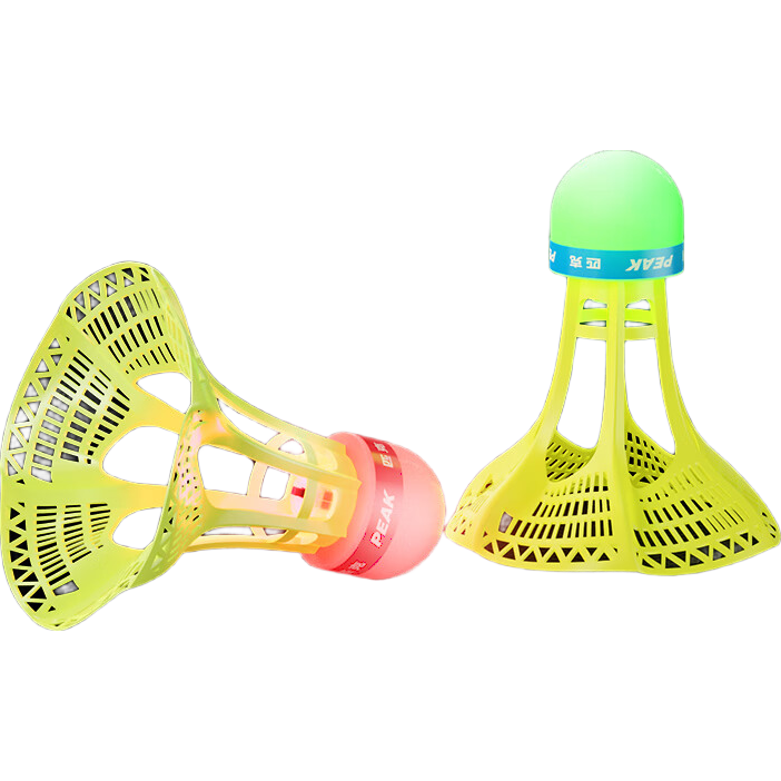 PEAK Durable Nylon Shuttlecock with Luminous Glow-In High-Elasticity Plastic Ball for Night Outdoor Training