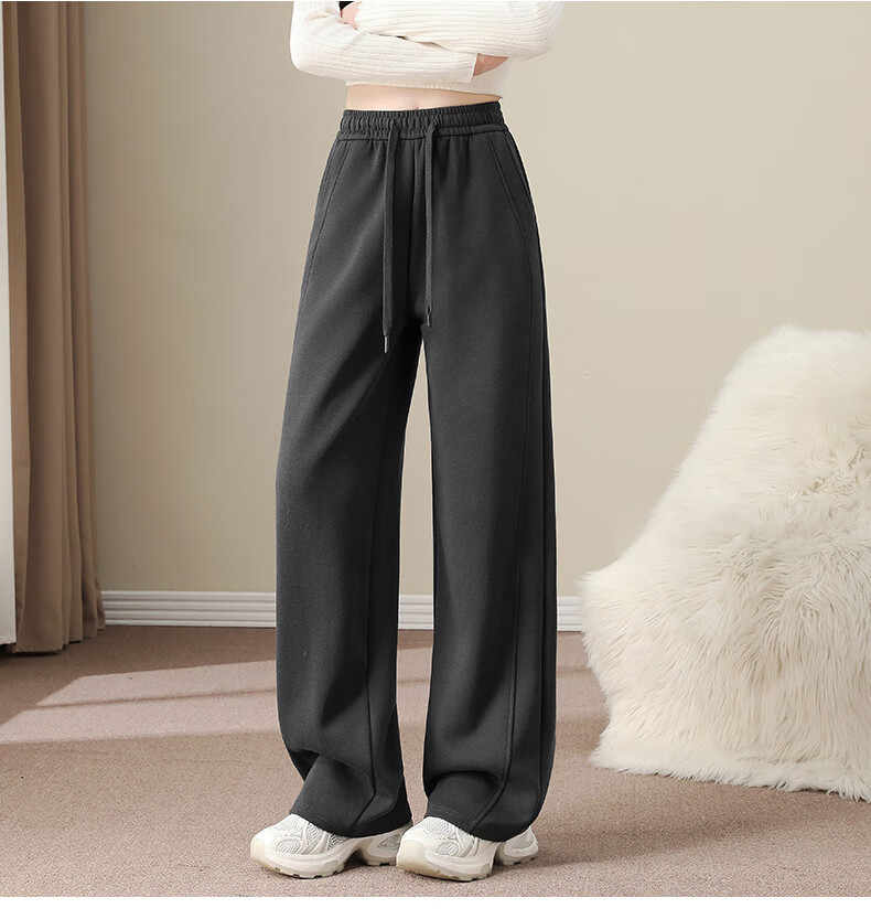 Yishangmei Women's Sports Pants Spring Autumn Winter 2025 New Slim LULU Style Flared Casual American Sweatpants for Petite 1