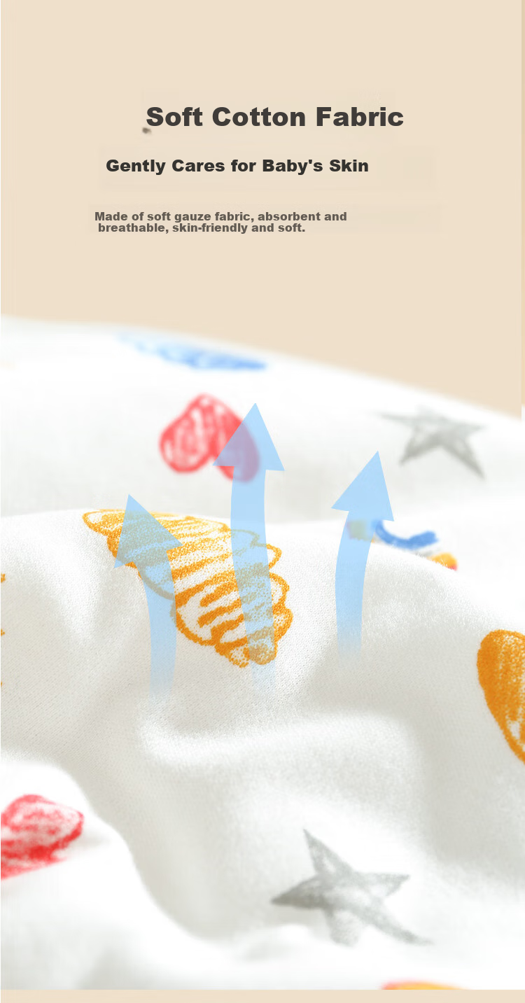 Bledilait Newborn Baby Swaddle, Anti-Startle Pure Cotton Children's Wrap Sleeping Bag, Summer Thin Sleep Aid, Swaddling Cloth, 2 Pieces 7