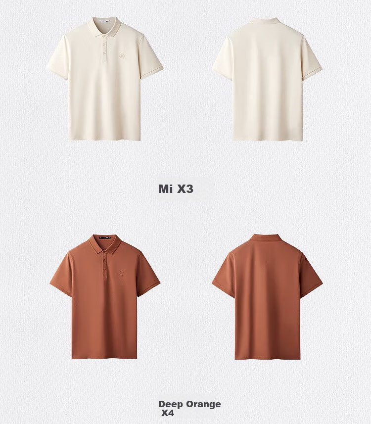 HLA Short-Sleeve Polo Shirt for Men, Large Size, Fashionable Dragon Design, Summer Wear for Me 12