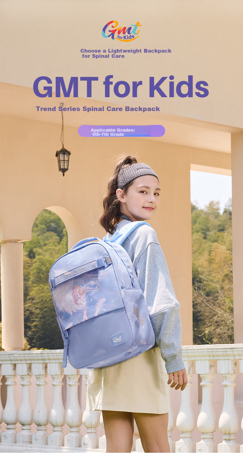 Gmt for Kids Elementary And Middle School Students Backpack Children's Spine-Protecting Double Shoulder Bag Large Capacity Backpack for Grades 4-6 Boys And Girls Steel Armor Warrior 1