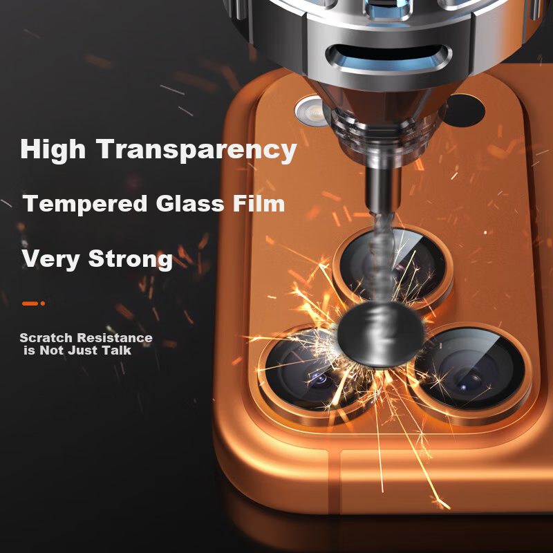 BLUEO Lens Protector for Apple IPhone 17 Pro Max, Rear Camera Film, High-Definition Clear Anti-Drop Anti-Scratch Screen Protector for IPhone 17 Pro Max, Colorful