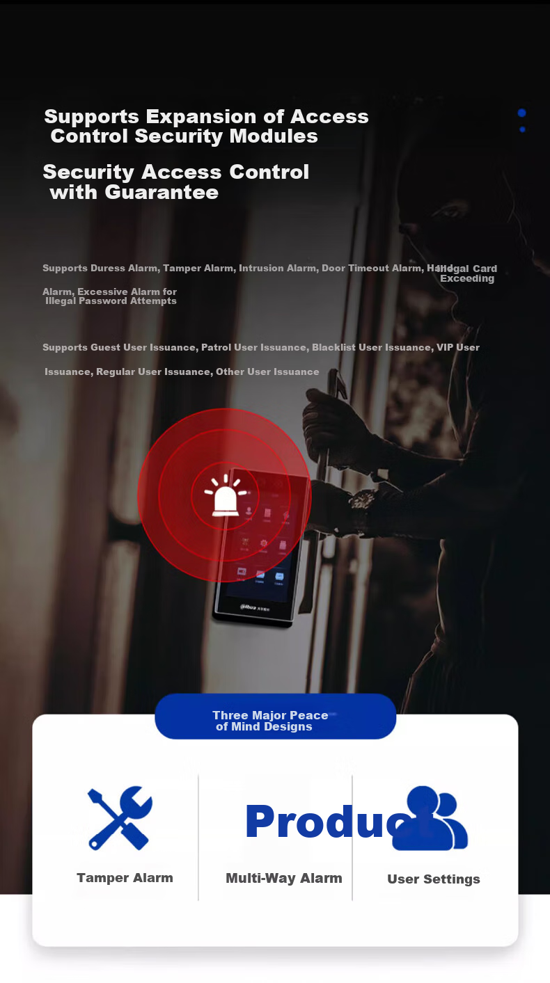 Dahua Facial Recognition Access Control All-In Machine, Enterprise WeChat Co-Branded Time Clock, 7-Inch Touchscreen, Company Face And Card Attendance Machine, Outdoor Waterproof Turnstile K72-W 13