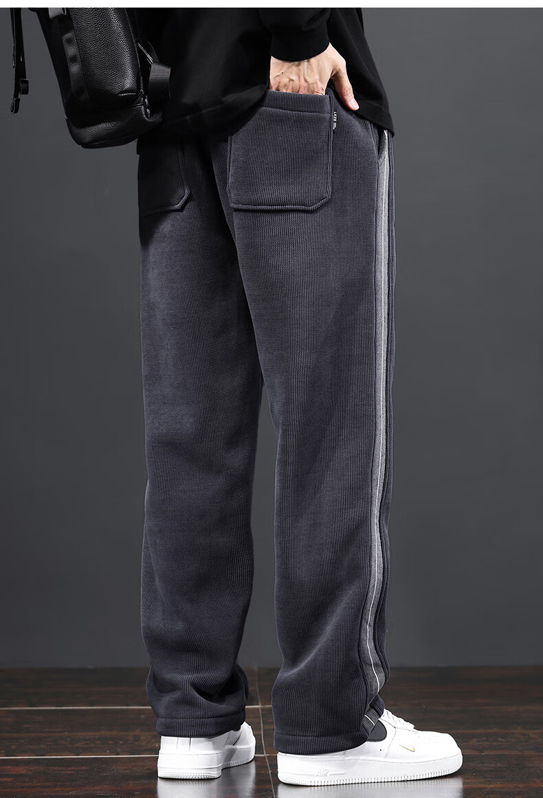 Romon Men's Summer Business Casual Wrinkle-Resistant Non-Iron Straight Fit Dress Pants Dark Gray 32 10