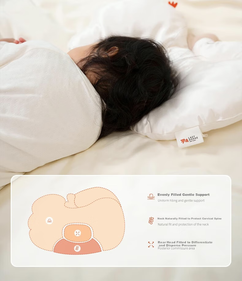 LAZY GOOSE Mulberry Silk Baby Shaping Pillow for 0-1 Year Old Newborns, Preventing Flat Head Syndrome And Correcting Head Shape, Infant Comfort Pillow 11