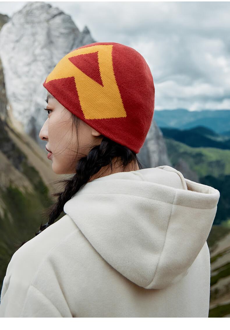 Toread Unisex Knitted Beanie Autumn Winter Outdoor Windproof Warm Wool Blend Fleece Lined Ear Protection Hiking Sports Hat 22