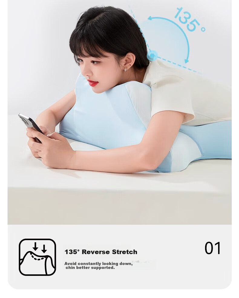 Mixiaoshu Varicose Veins Leg Pillow, Upper And Lower Limb Elevation Footrest Pad, Single-Person Elderly Prone Sleeping Bed Headrest Pillow 5