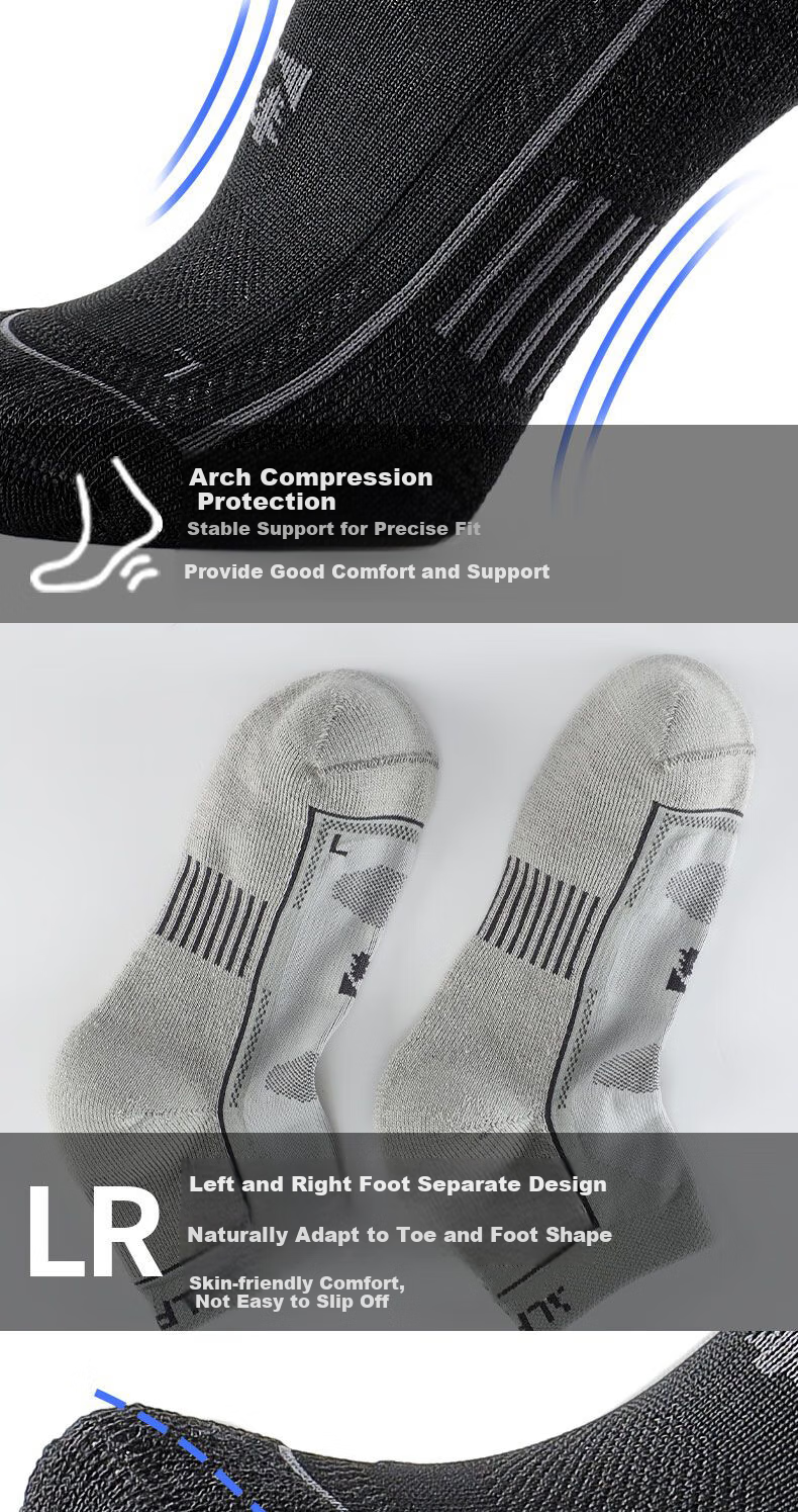 ALPINT MOUNTAIN Merino Wool Socks, Professional Marathon Running Socks, Beautiful Sports Socks for Men, Moisture-Wicking And Sweat-Absorbing 5