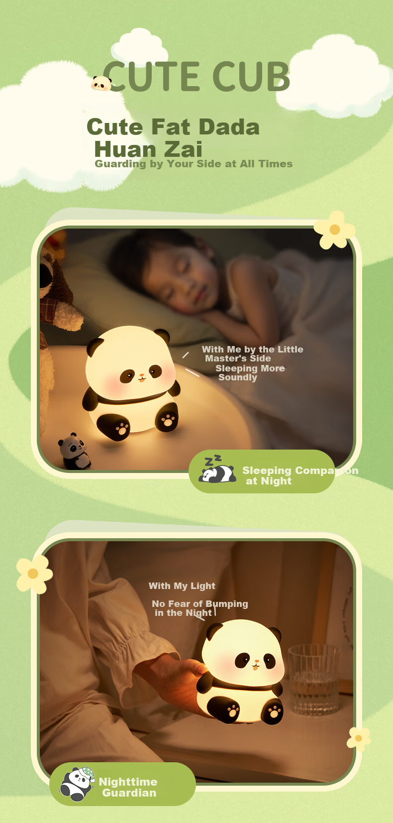 Wanhuo Children's Day Gift for Girls 61 Small Night Light Bedroom Sleep Lamp Kids Birthday Gift for Girls High Appearance Value 5