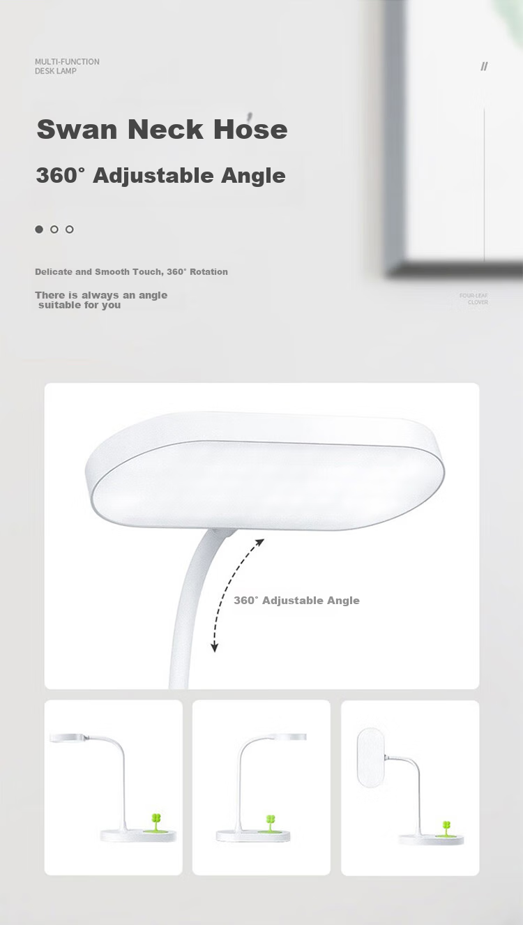 Midea AAAA-Grade Children's Eye Protection Lamp, Student Full Desk Clip-On Street Light, Full Spectrum Desk Lamp, Borderless M3, 60cm 13