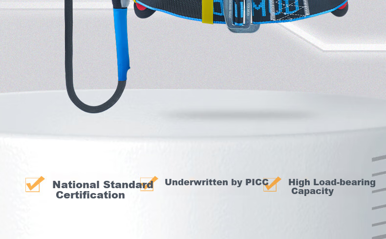 Geermu Single-Waist Safety Belt with Small Hook, 5 Meters, National Standard Electrical Safety Lanyard with Hook, GM3617 3