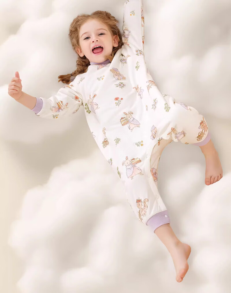 Scoornest Baby Pajamas Autumn Winter Spring Pure Cotton 2025 New Children's Homewear One-piece Cotton Sleepwear for Boys and Girls 4