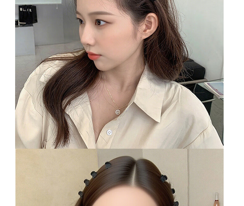 Jiaoxuefei Black Small Hair Claw Clips 20pcs Bangs Clips Top Clips Small Hairpins Hair Accessories 13
