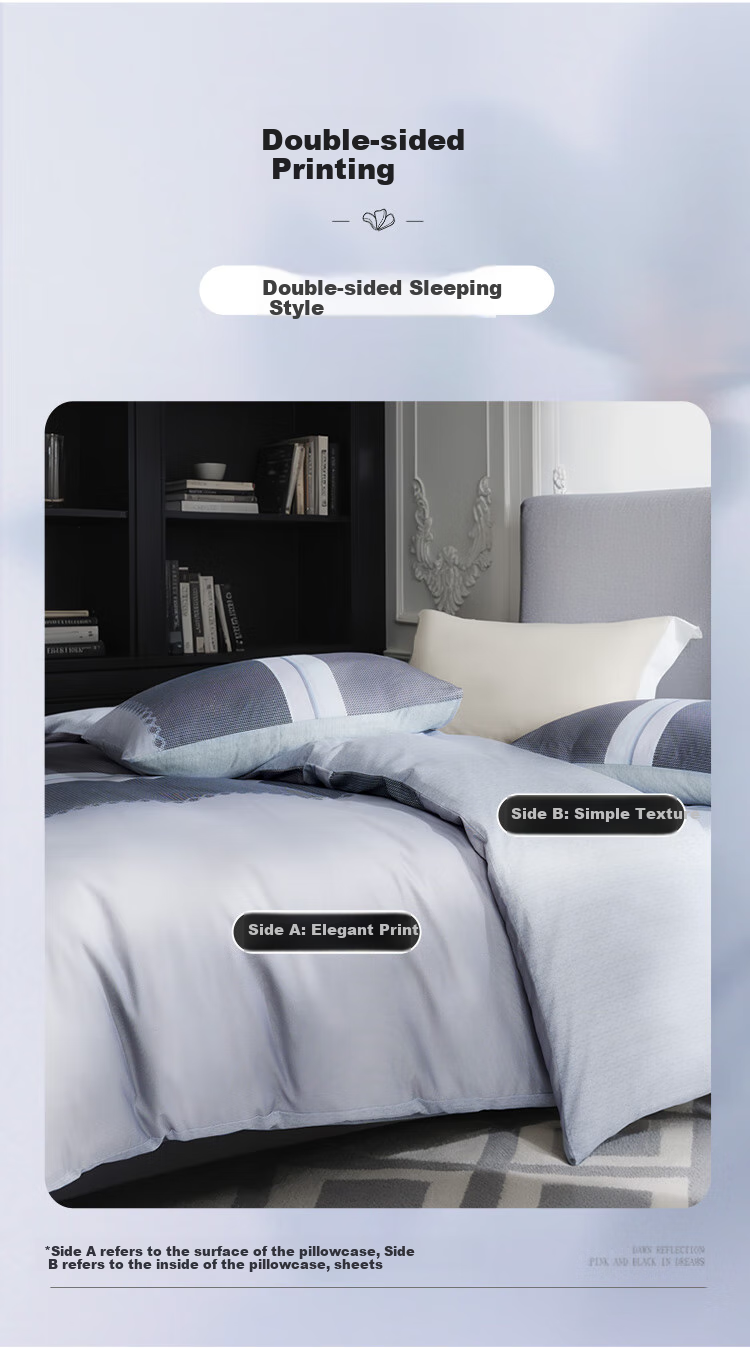 FUANNA Bedding Set, 100% Pure Cotton, Double-Size Unisex Set with Bed Sheet And Duvet Cover, 230×229cm, Laid 10