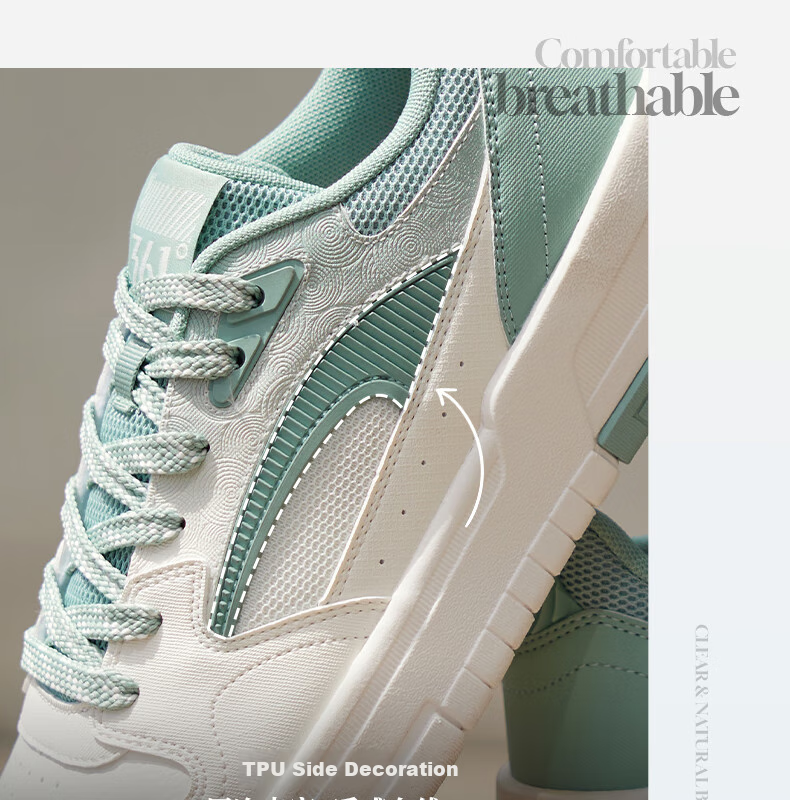 361° Men's Sports Shoes, Spring And Summer Starry Casual Flat Lightweight Trendy Versatile Sneakers for Men, 672536608-2, Size 40 7