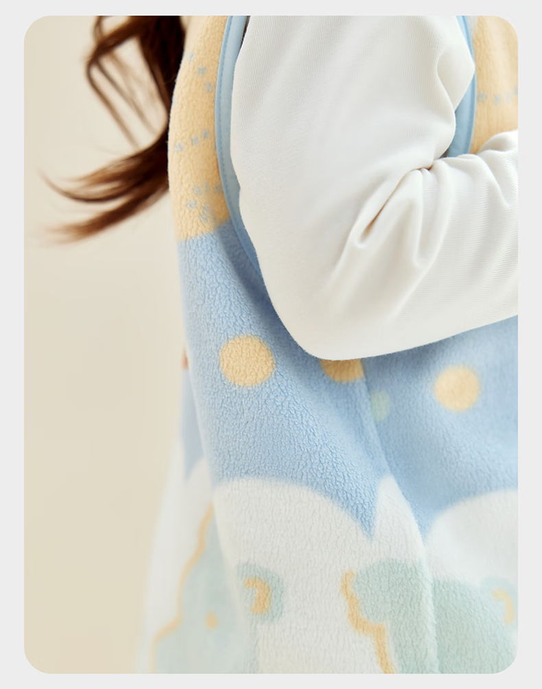 Babycare Children's Autumn Winter Fleece Lined Warm Vest Fair Isle Little Bear Blue Size 73 12