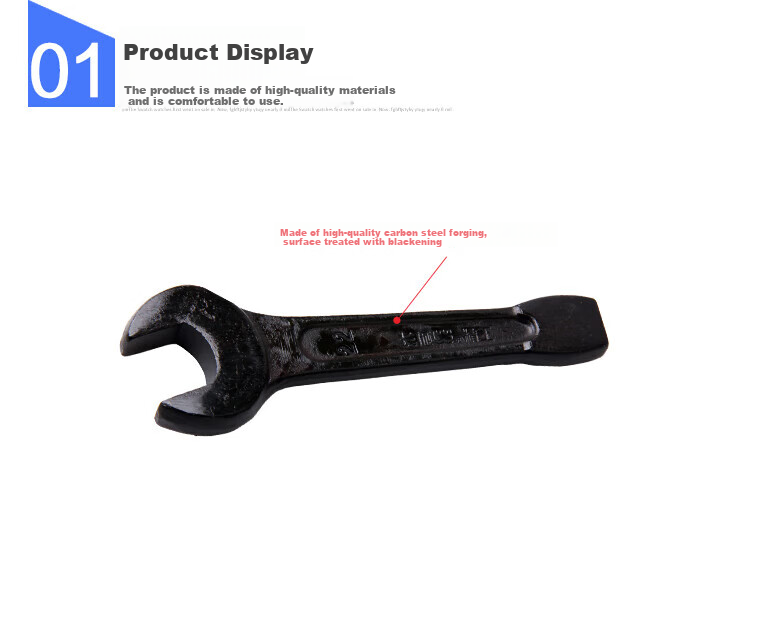 Zhangchengjinggong Heavy-Duty Single-Head Impact Wrench, Can Be Used for Striking And Heavy-Duty Wrenches, Auto Repair Tool, 95mm, 314595 6