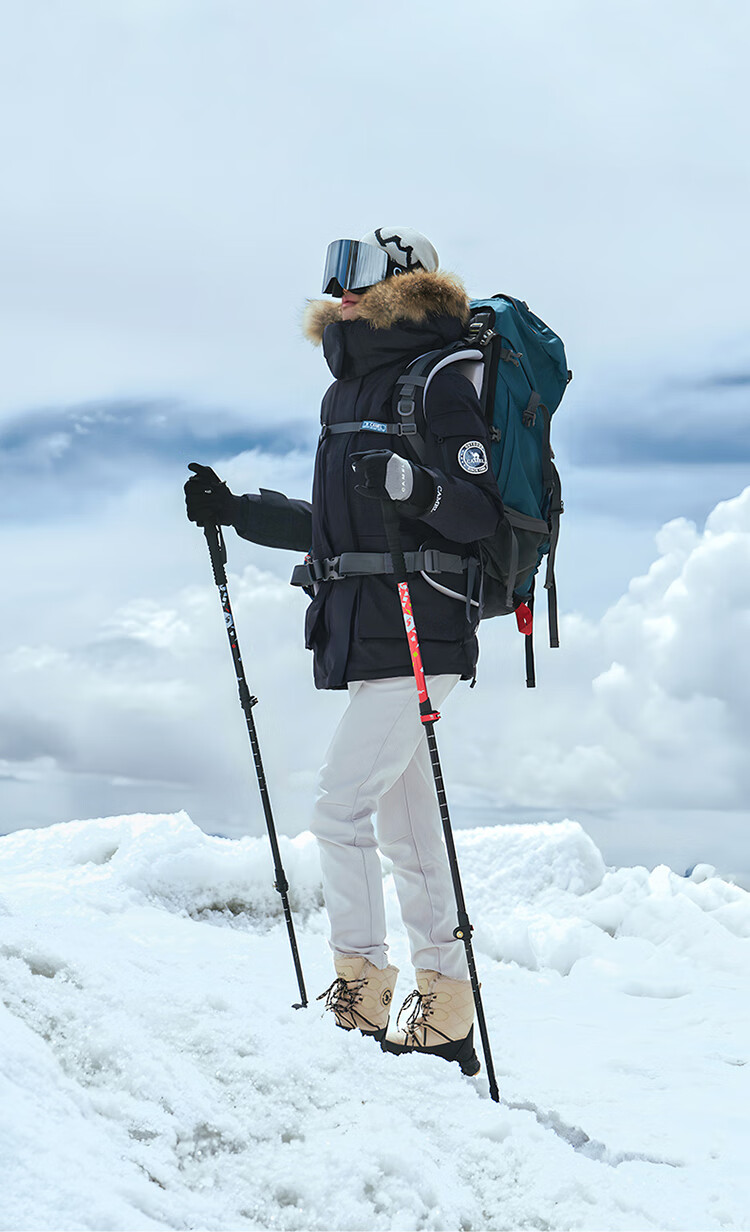 CAMEL Outdoor Down Jacket Unisex 035 Water-Repellent Thickened Warm Parka Coat 9