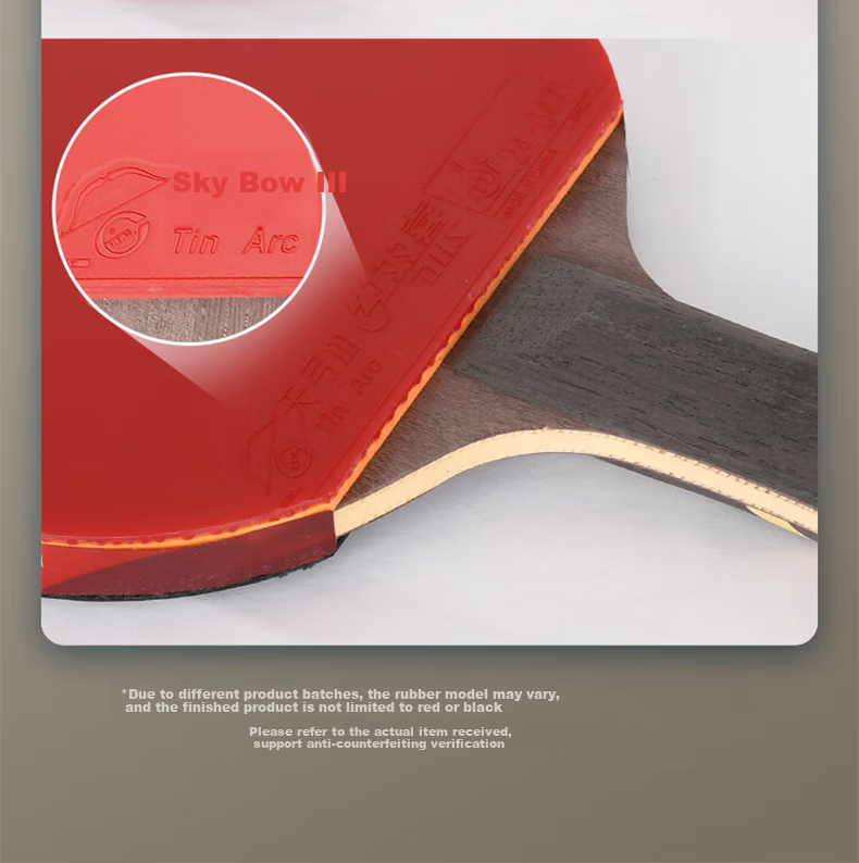 DHS Table Tennis Racket Wang Liqin Gift Box Professional Wang (Penhold Grip), Includes Racket Case, WANG-L 6