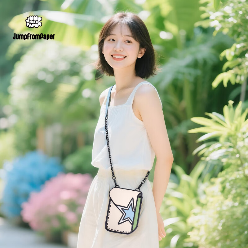 JumpFromPaper Birthday Gift Starry Sky Bag Mini Phone Bag Vertical Style Shoulder Crossbody Bag Women's Handbag Lemon Yellow