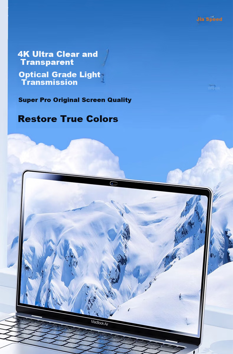 Jiasu Apple MacBook Air 13, 2026/25/24/23 Models, High-Definition Tempered Glass Screen Protector, 13.6-Inch Laptop High-Definition Tempered Glass Screen Film, Scratch-Resistant 2