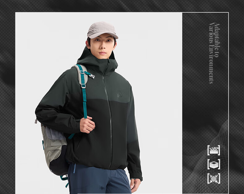 361° Unisex Autumn Winter 3-in-1 Sports Water-Repellent Windproof Fleece-Lined Jacket 632533607-1 12