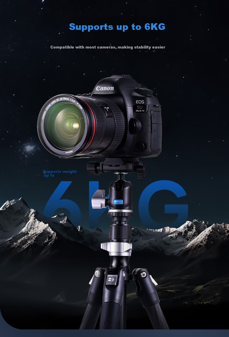 Benro XA229CH0S Xiaoyi Small Carbon Fiber Reverse Folding Compact Travel Photography Mirrorless DSLR Tripod, Adjustable Monopod, Ball Head Tripod 9