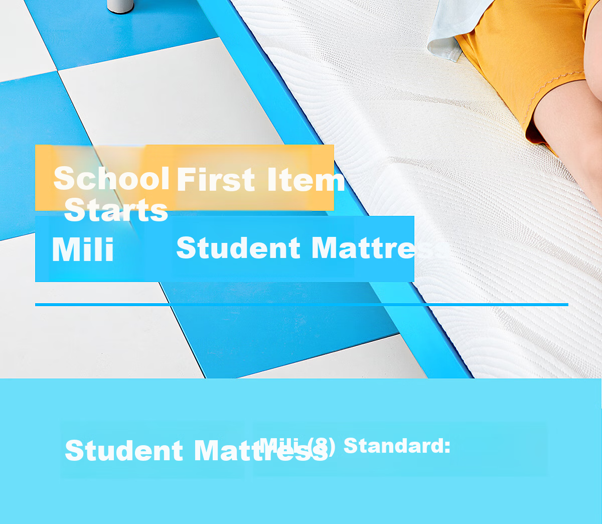 MLILY Student Dormitory Mattress, Memory Foam Bed Pad, Single Tatami Mat, Zero Pressure Soft Thin Mattress, 0.9*1.9m 5