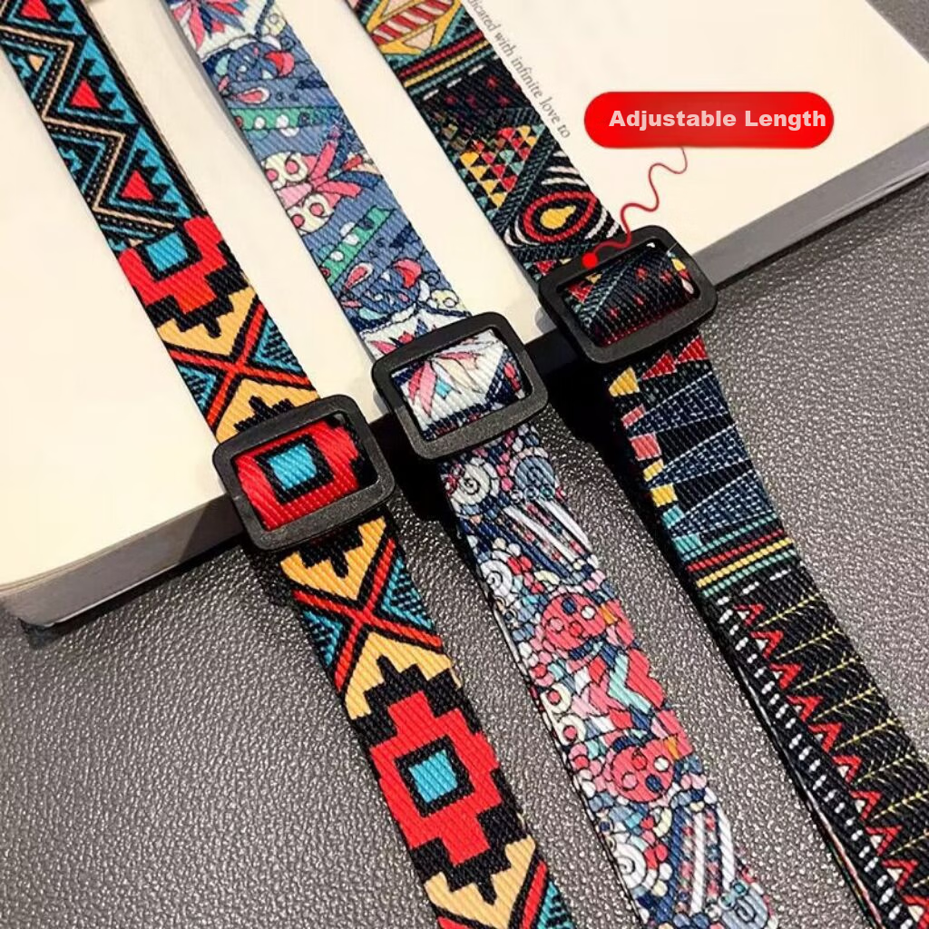 Dipuer Phone Strap, Neck Strap, Crossbody Strap, Vintage Phone Strap, Phone Case Pad, Clip, Anti-Loss Strap, Neck Strap Patch, Anti-Theft Strap [Beilu Qinglan] 8