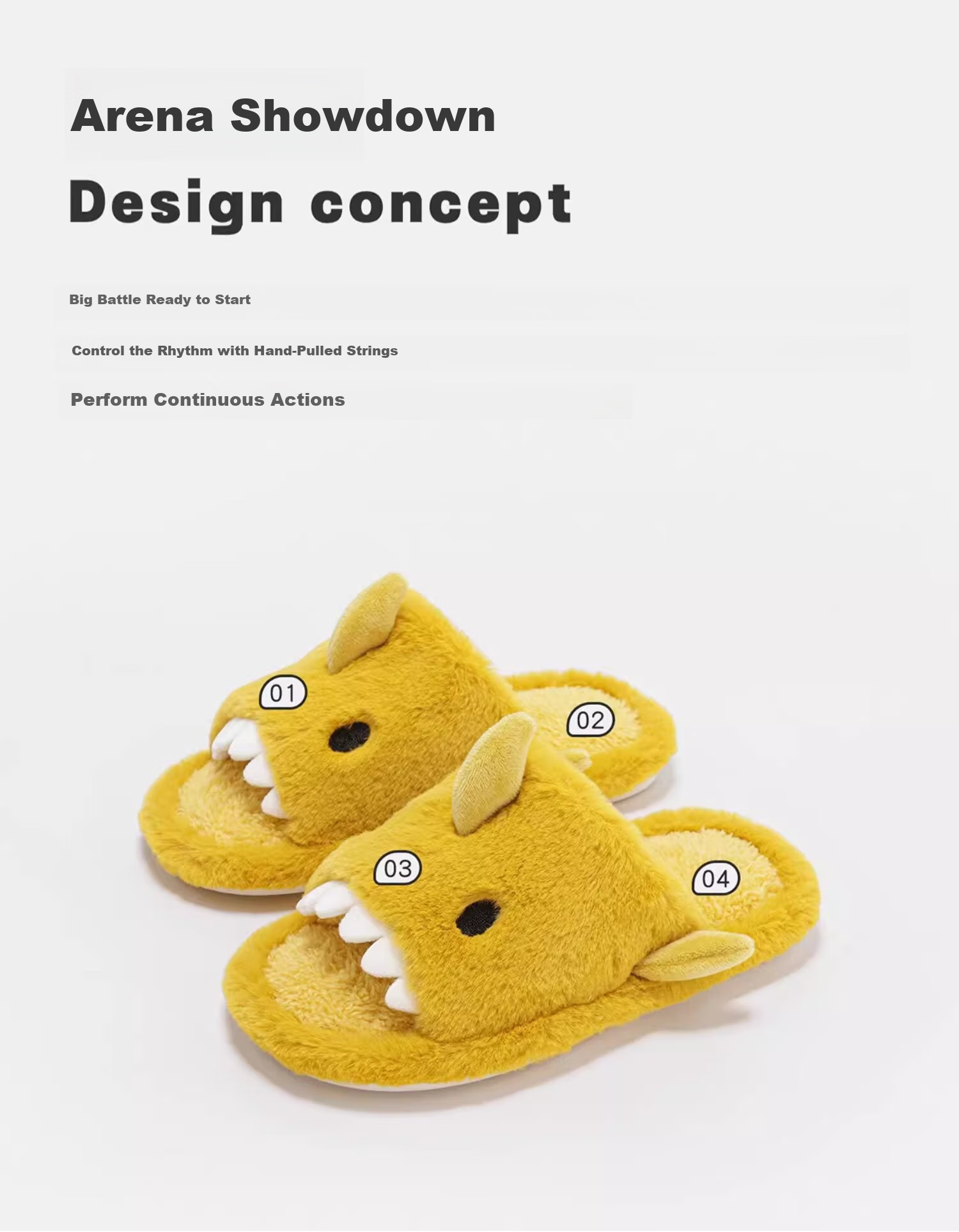 Banbi Children's Slippers, Autumn And Winter Indoor Home Warm Non-Slip Plush Cotton Shoes for Older Boys, Navy Blue, Size 35-36 2