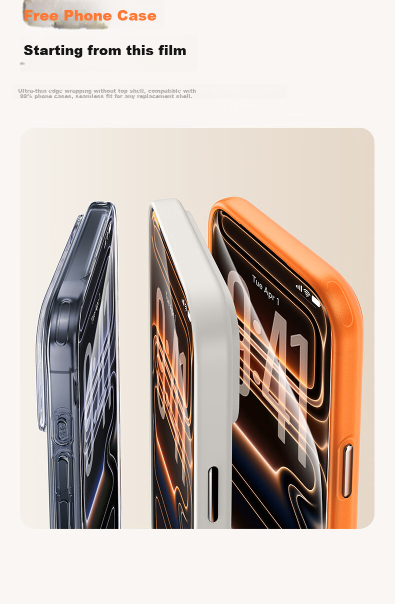 Baseus [3D Heat-Bent Corning Original Film | Full Coverage] Tempered Glass Screen Protector for Apple IPhone 15 Pro Max, High Definition Anti-Fingerprint Drop Protection Film 22