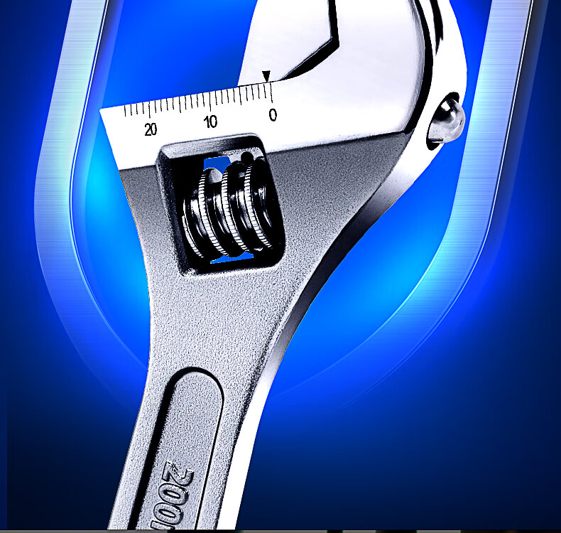 Dongcheng Thickened Light Handle Adjustable Wrench Professional Multi-Function Open-End Light Handle Wrench 6 Inch 10