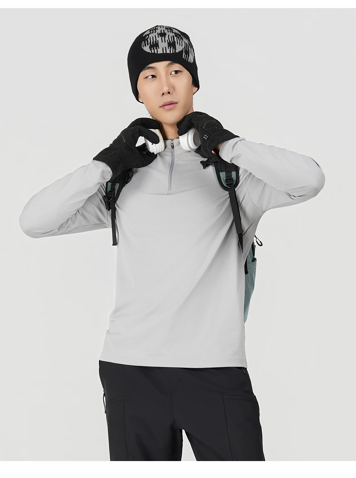 SCALER Outdoor Long Sleeve T-Shirt High Elastic Antibacterial Moisture-Wicking Quick-Dry Running Hiking UV Protection Top F4616D26 21