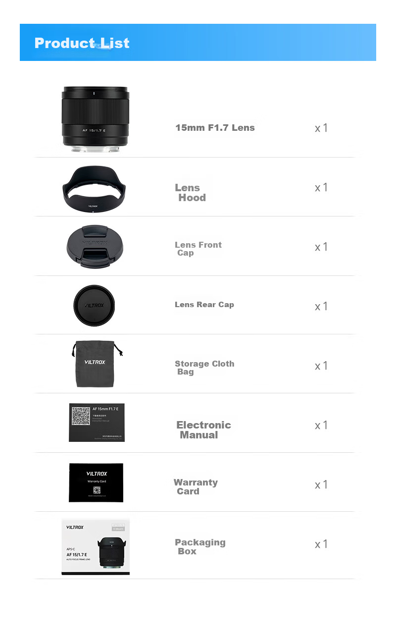 VILTROX AF 15mm F1.7 E Sony Large Aperture Auto Focus Wide-Angle Prime Lens for A6400, FX30, A6700, ZV-E10II Mirrorless Cameras 9