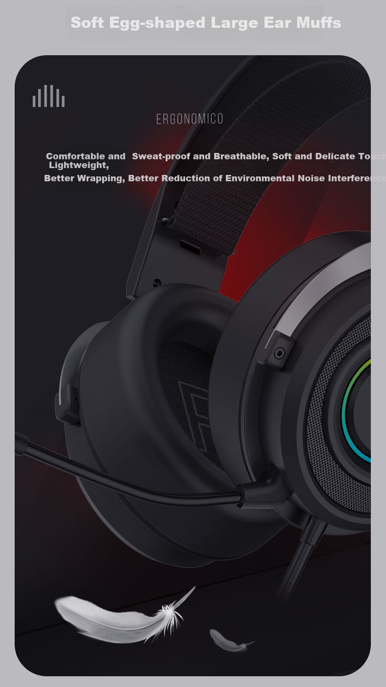 A4TECH Wild Tribe M595 Wired Gaming Headset Over-Ear Blood Hand Phantom CS PUBG Essential Delta Action Valorant Lightweight Gaming Headset Mechanical Dog 3