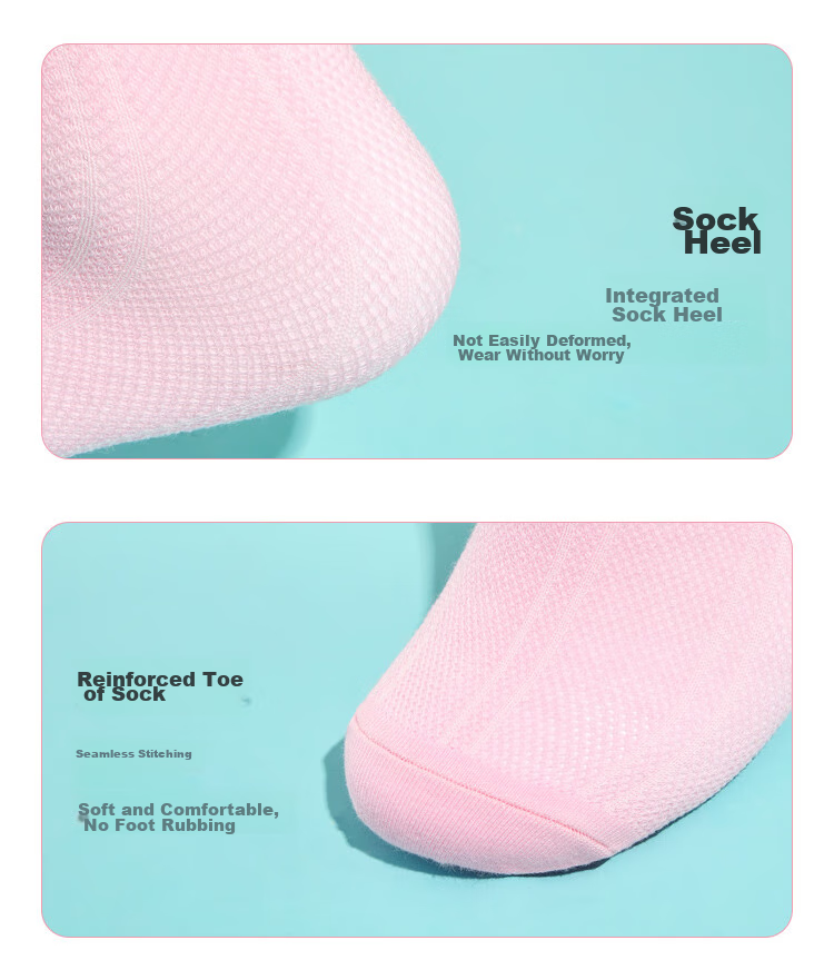 Langsha Children's Socks, Girls' Summer Thin Style, Student Over-Knee Long Socks, Mesh Slouchy Socks, 3-Pack, Yellow Pink White, Size L 17
